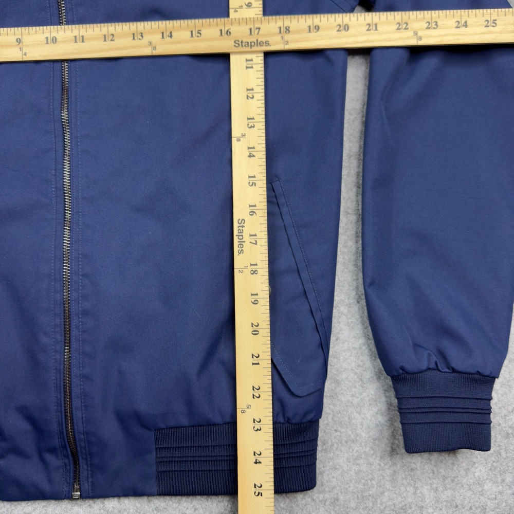 Burton Menswear London Harrington Jacket Navy Blue Bomber Small - Picture 9 of 9